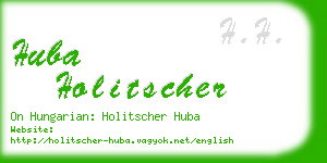 huba holitscher business card